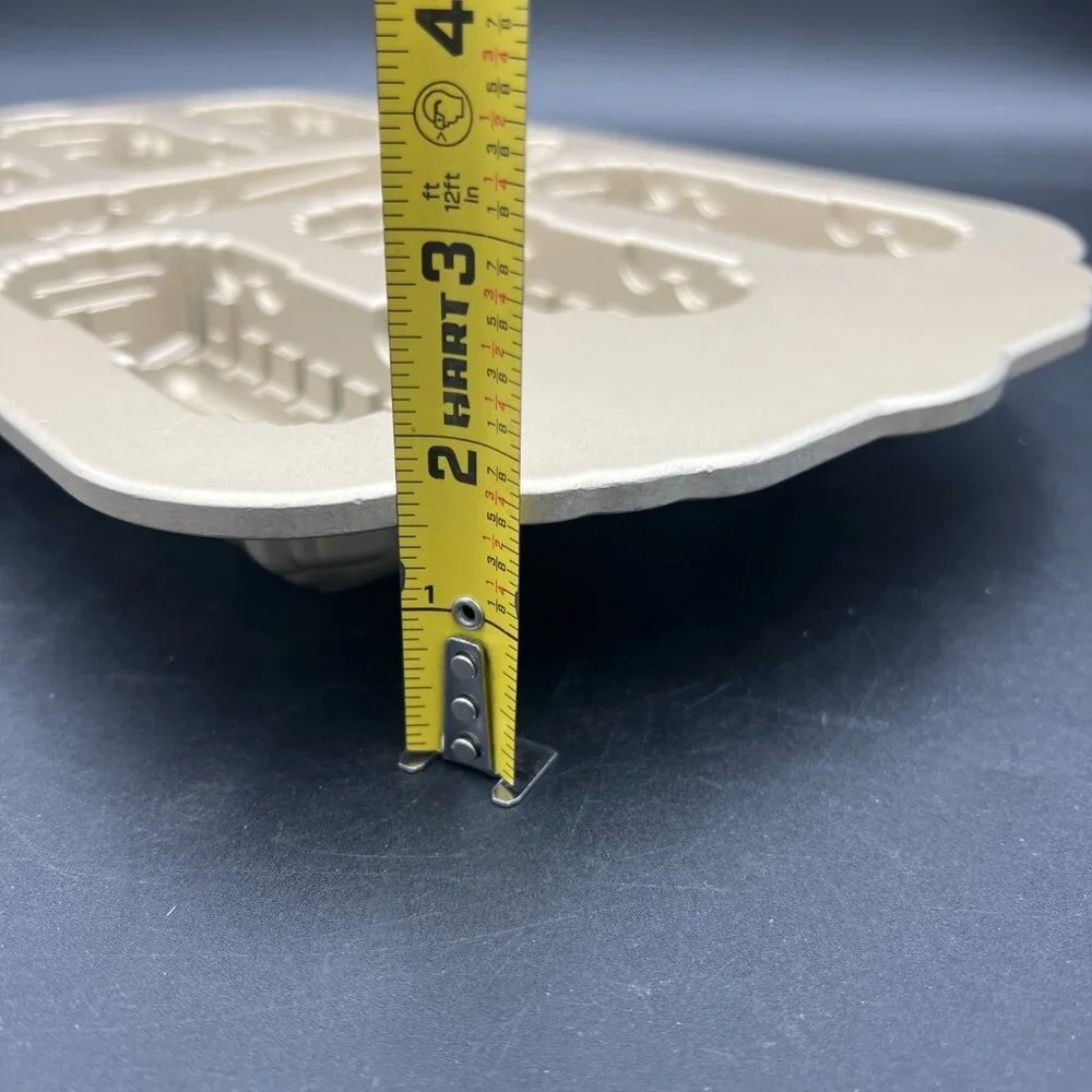 Nordic Ware Nordic Express Train Gold Cakelet Mini Cake Baking Pan Mold USA